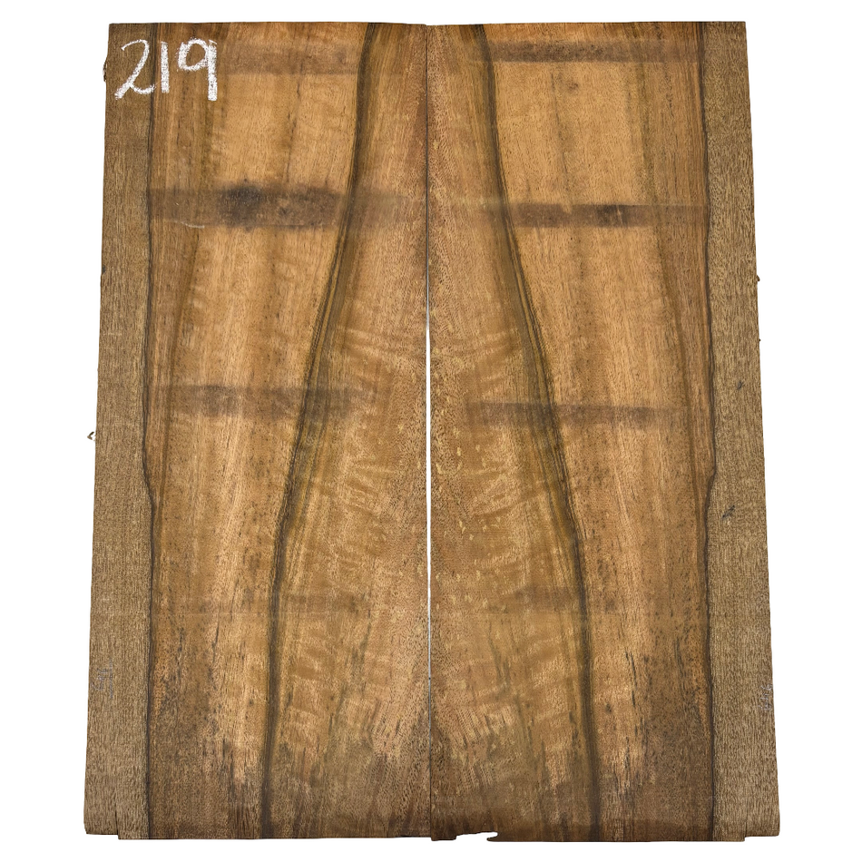 Flame Chocolate Mango Dreadnought Guitar Back Set #219