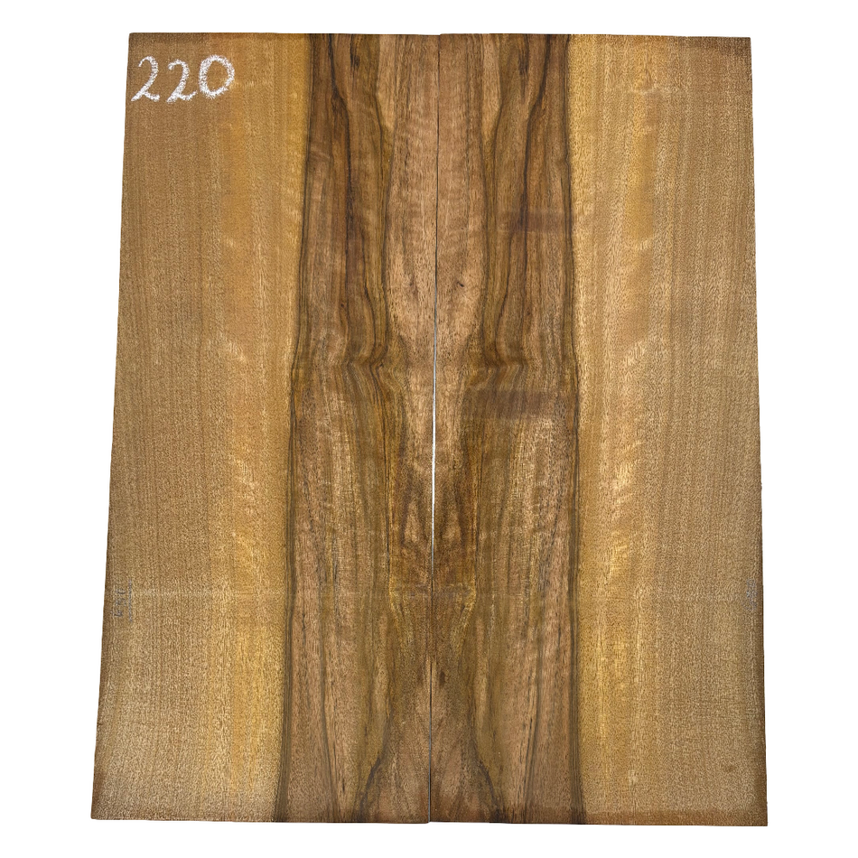 Flame Chocolate Mango Dreadnought Guitar Back Set #220