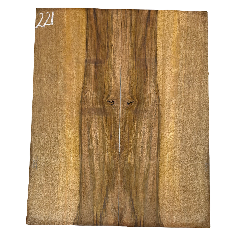 Flame Chocolate Mango Dreadnought Guitar Back Set #221