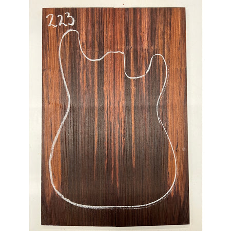 East Indian Rosewood Electric Guitar Drop Top | Book Matched Sets  22" x 7-1/2" x 3/8"  #223 - Exotic Wood Zone - Buy online Across USA 