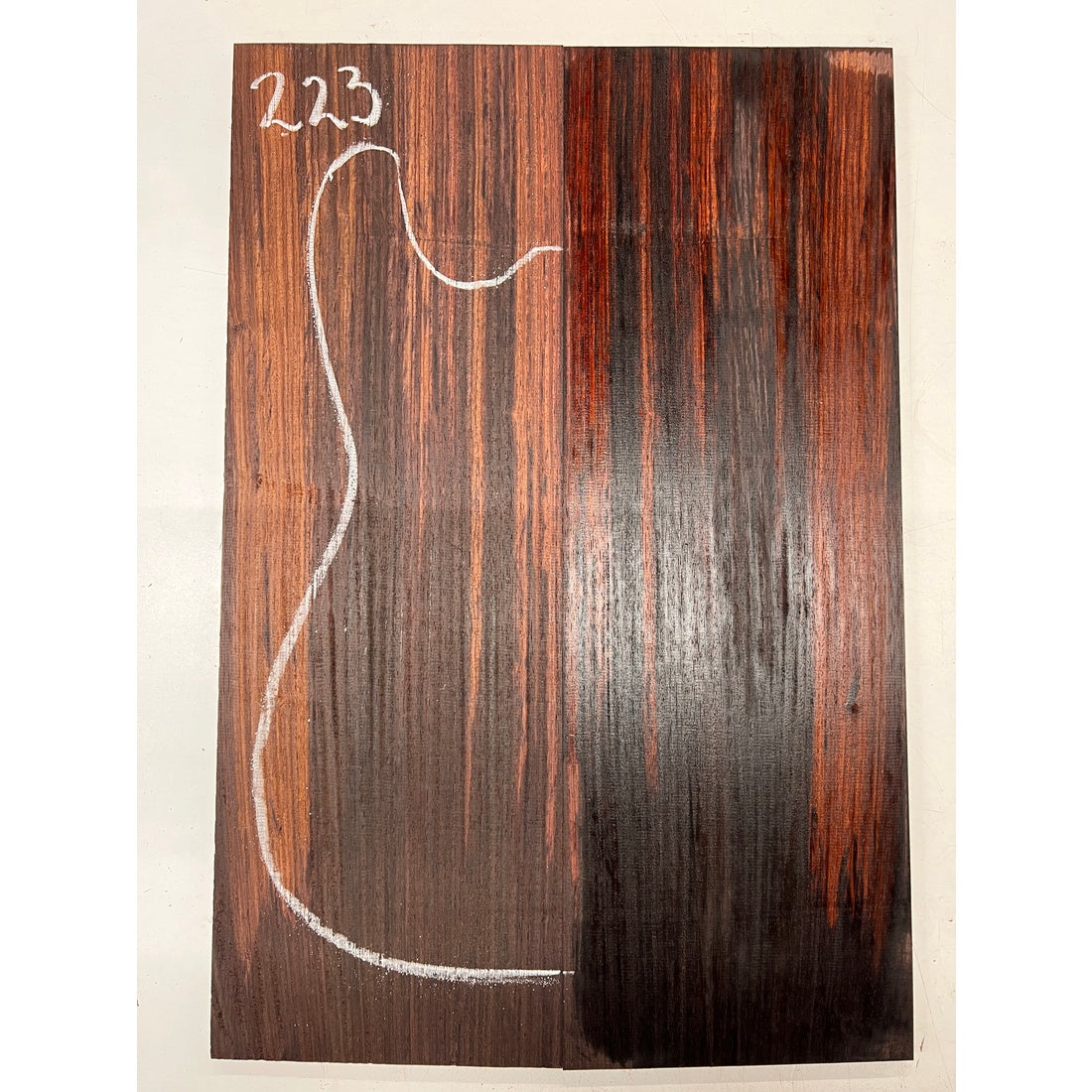 East Indian Rosewood Electric Guitar Drop Top | Book Matched Sets  22" x 7-1/2" x 3/8"  #223 - Exotic Wood Zone - Buy online Across USA 