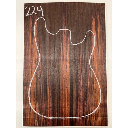 East Indian Rosewood Electric Guitar Drop Top | Book Matched Sets  22" x 7-1/2" x 3/8"  #224 - Exotic Wood Zone - Buy online Across USA 