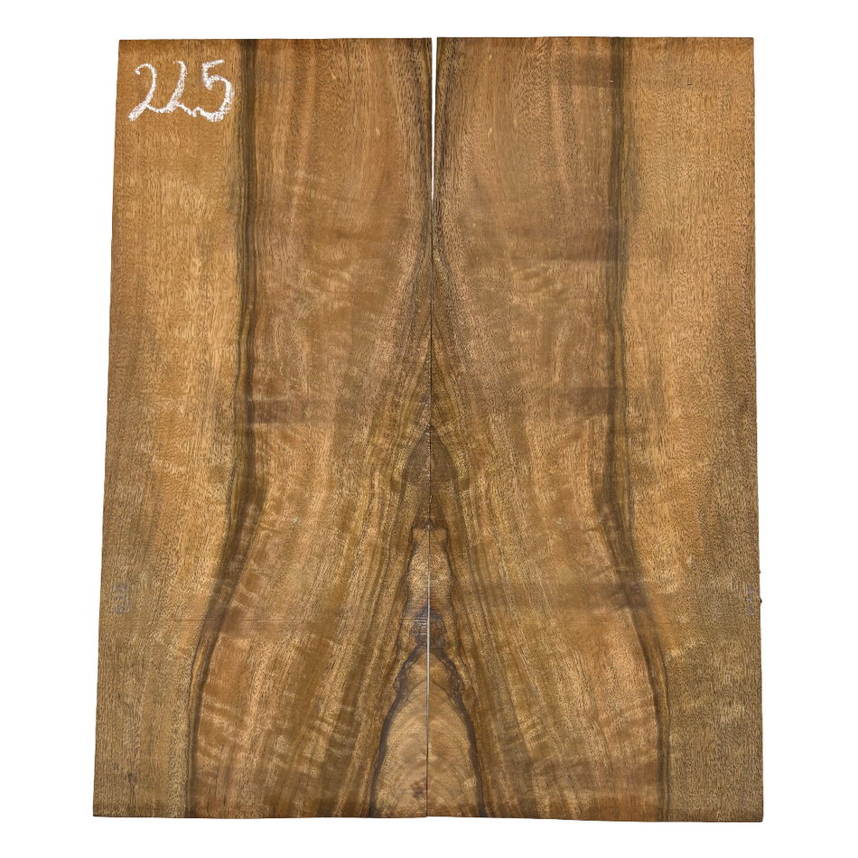 Flame Chocolate Mango Dreadnought Guitar Back Set #225