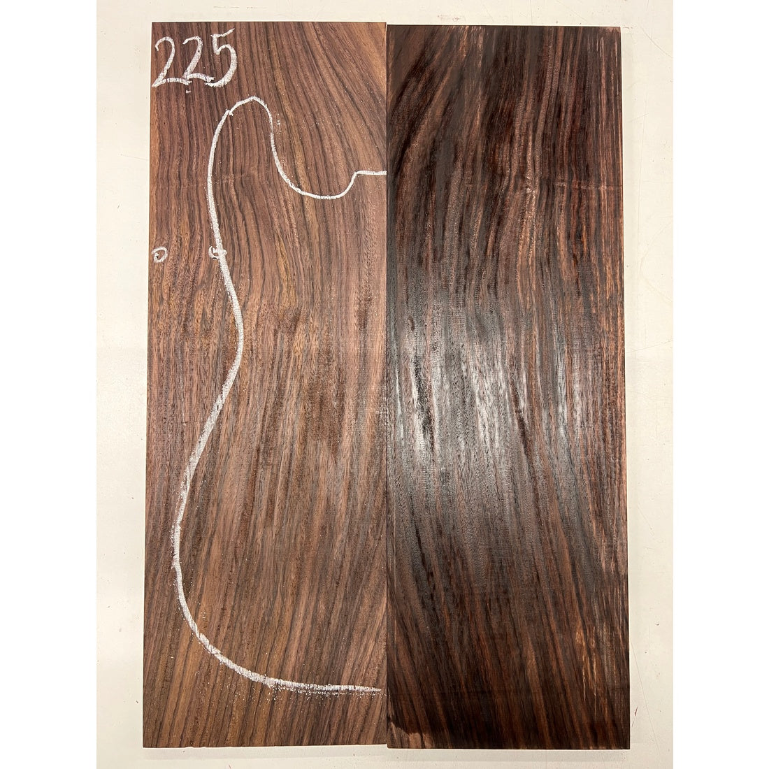 East Indian Rosewood Electric Guitar Drop Top | Book Matched Sets  22" x 7-1/2" x 3/8"  #225 - Exotic Wood Zone - Buy online Across USA 