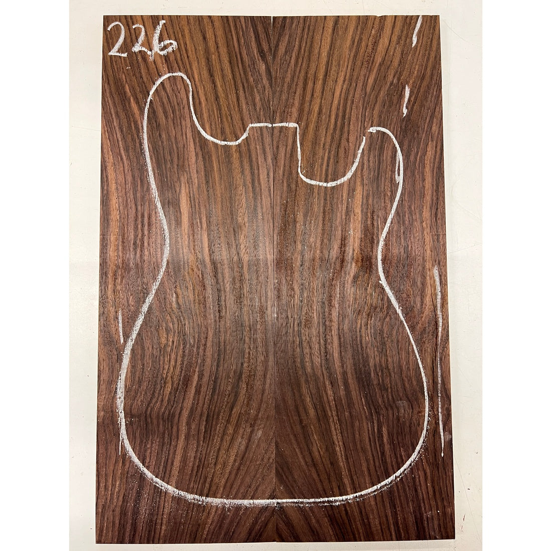 East Indian Rosewood Electric Guitar Drop Top | Book Matched Sets  22" x 7-1/2" x 3/8"  #226 - Exotic Wood Zone - Buy online Across USA 