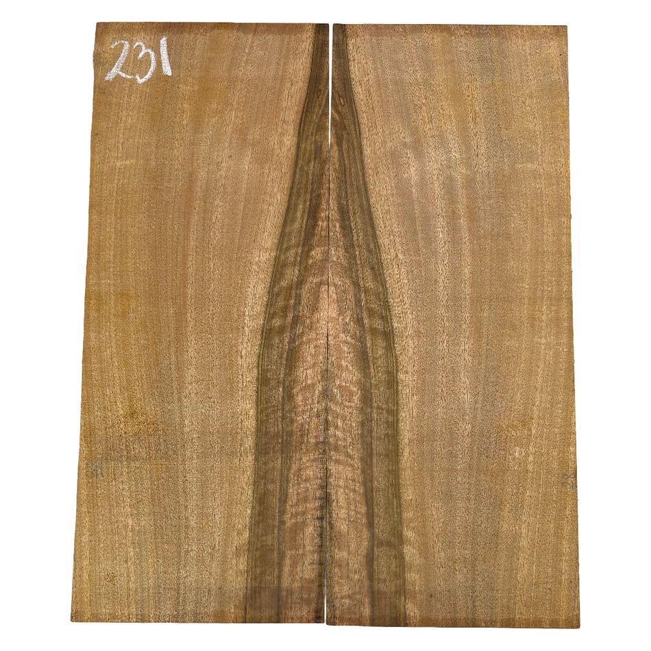 Flame Chocolate Mango Dreadnought Guitar Back Set #231