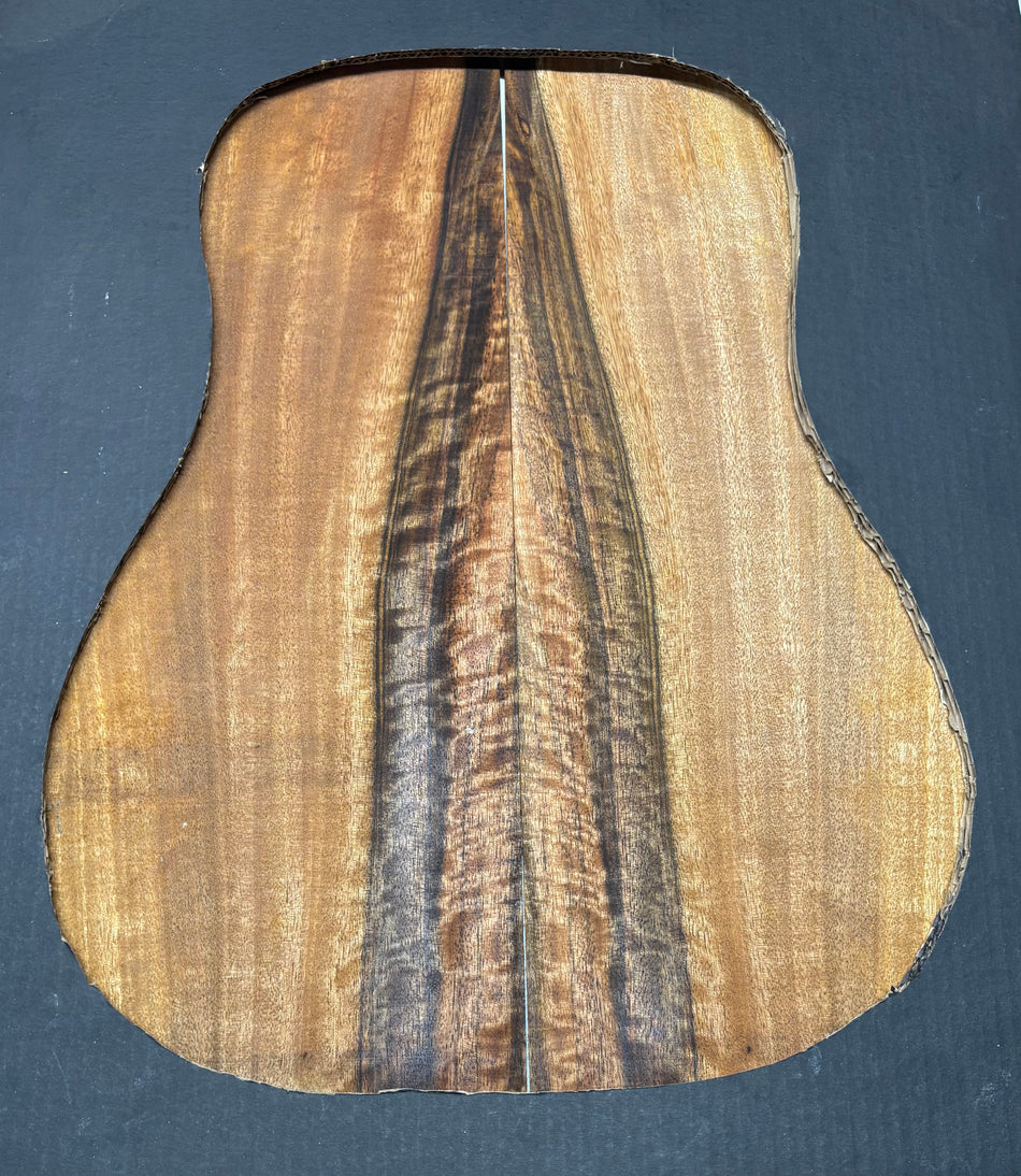 Flame Chocolate Mango Dreadnought Guitar Back Set #231