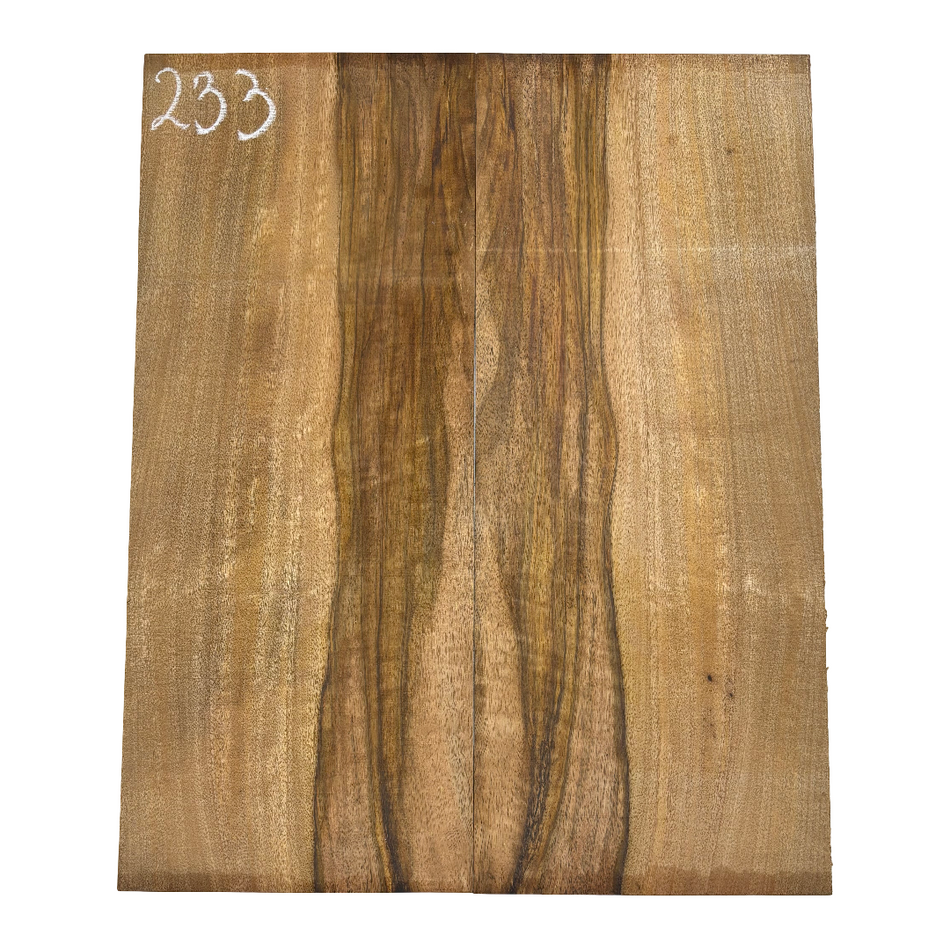 Flame Chocolate Mango Dreadnought Guitar Back Set #233