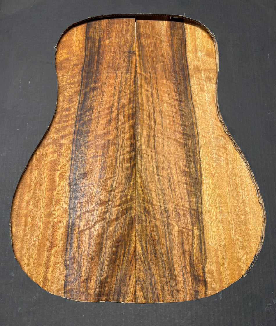 Flame Chocolate Mango Dreadnought Guitar Back Set #237