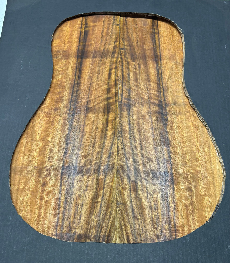 Flame Chocolate Mango Dreadnought Guitar Back Set #239