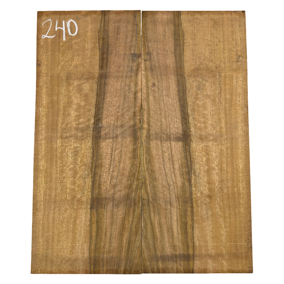 Flame Chocolate Mango Dreadnought Guitar Back Set #240