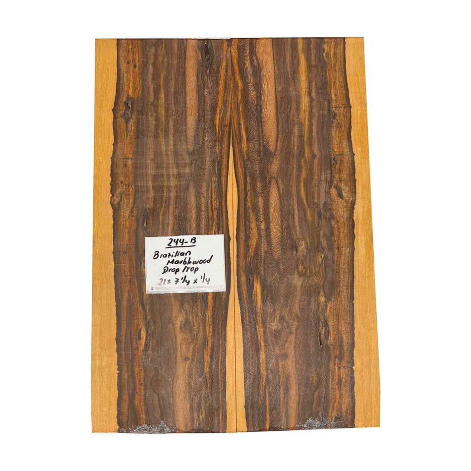 Brazilian Marblewood Drop Top 21" x 7-1/4" x 1/4"#244-B