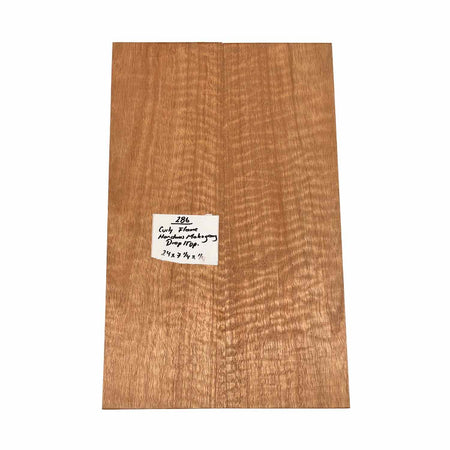 Curly Flame Honduran Mahogany Drop Top 24" x 7-1/4" x 1/4" #286 - Exotic Wood Zone 