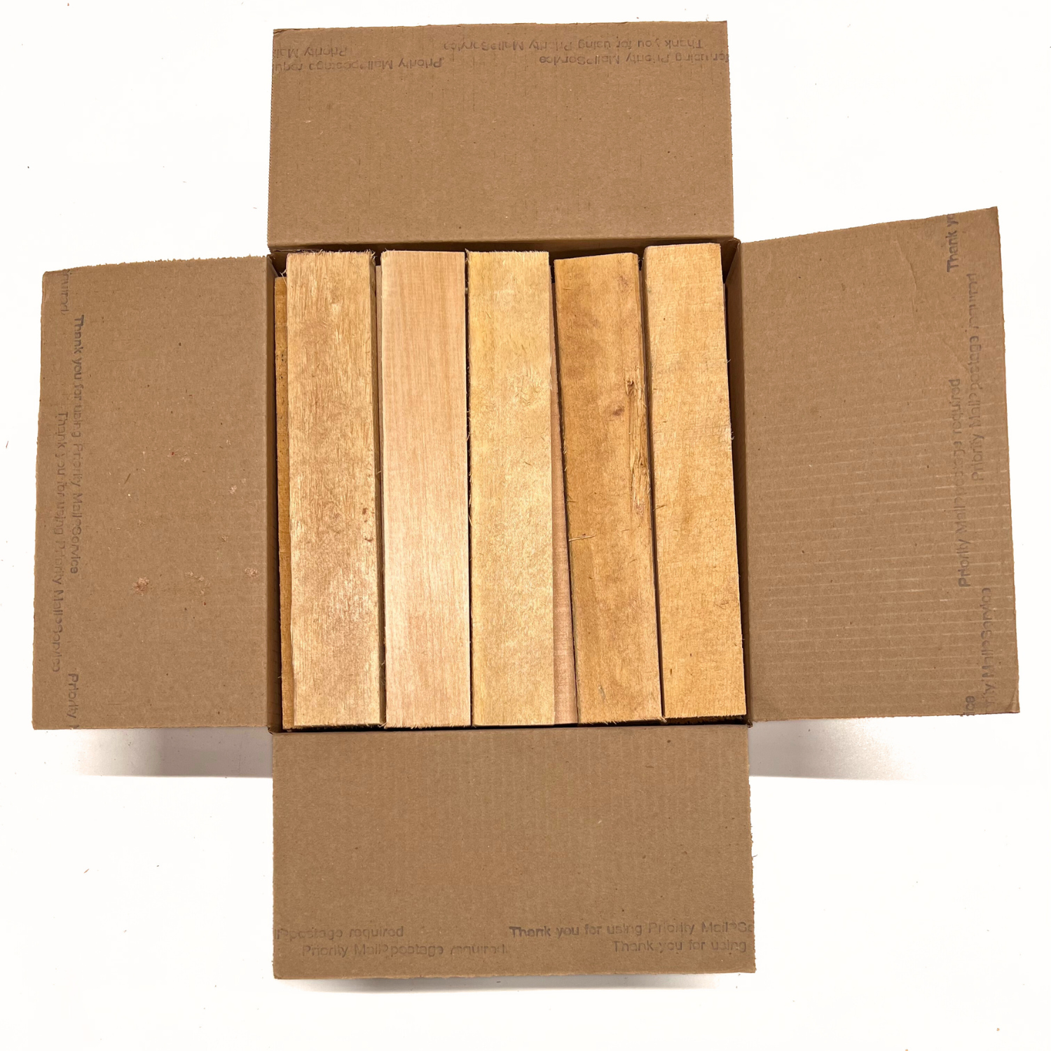 Box of Basswood 12" x 12" x 6" Wood Scrap DIY Craft Carving Scroll Short Lumber Cutoff Boards - Exotic Wood Zone - Buy online Across USA 