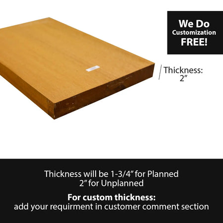 Honduran Mahogany Body Blanks -21" x 14" x 2" - Exotic Wood Zone - Buy online Across USA 