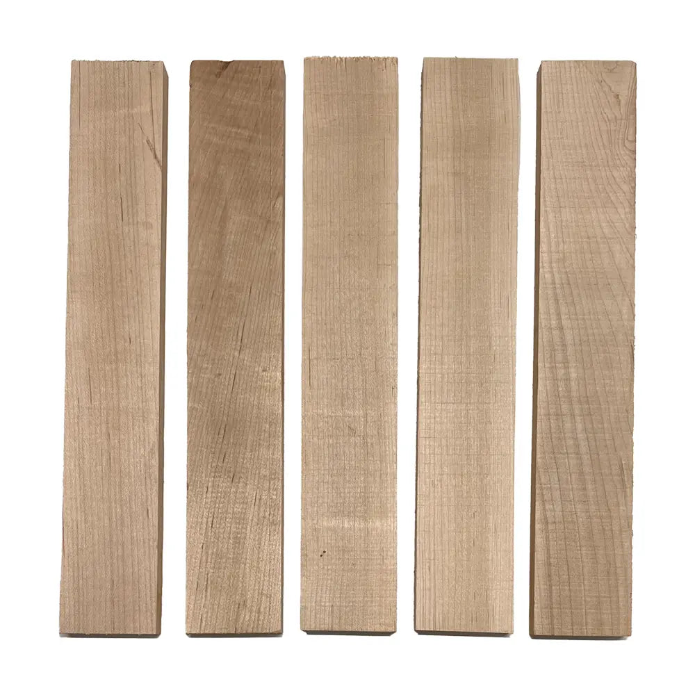 Pack of 5, Hard Maple Thin Stock/Thin dimensional Lumber boards