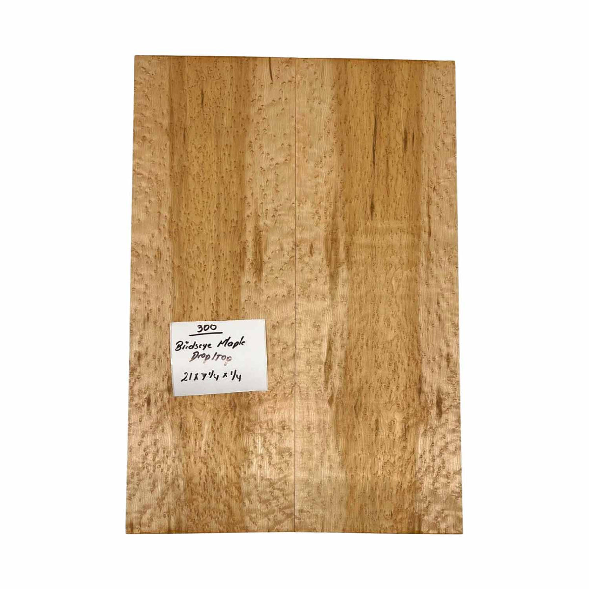 Birdseye Maple Drop Top 21" x 7-1/4" x 1/4" #300 - Exotic Wood Zone 