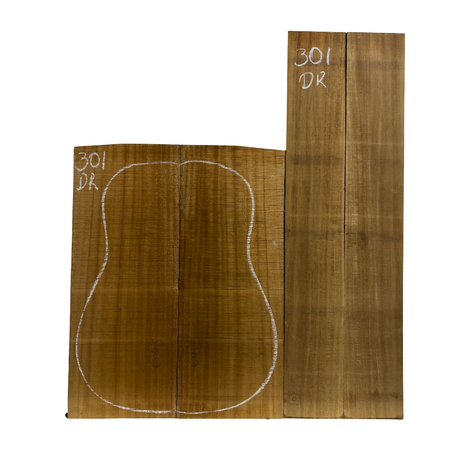 Pack of 10, Golden Acacia Acoustic Guitar Set Exotic Wood Zone 