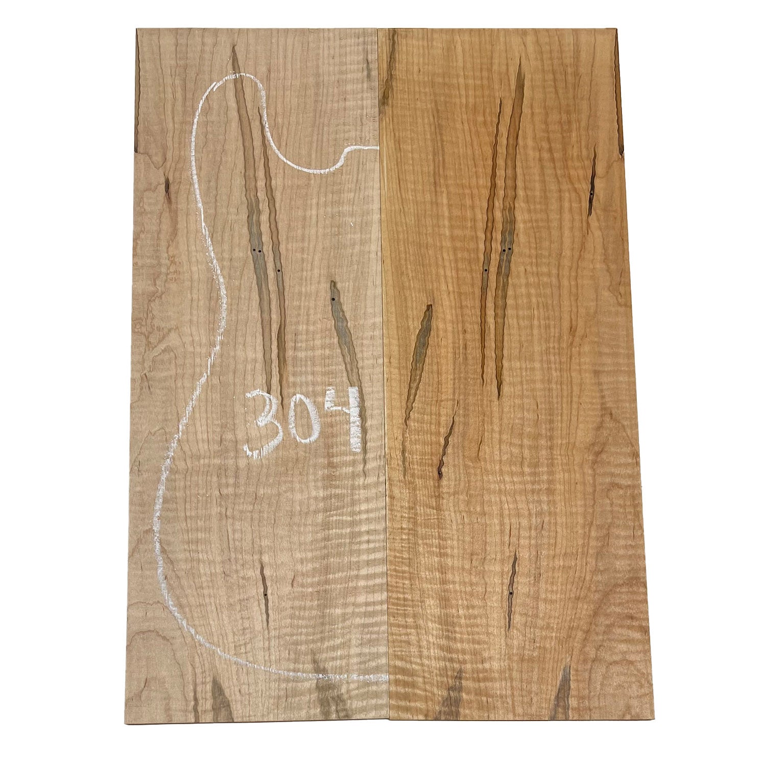 Flame Ambrosia Maple Bookmatched Guitar Drop Top 21
