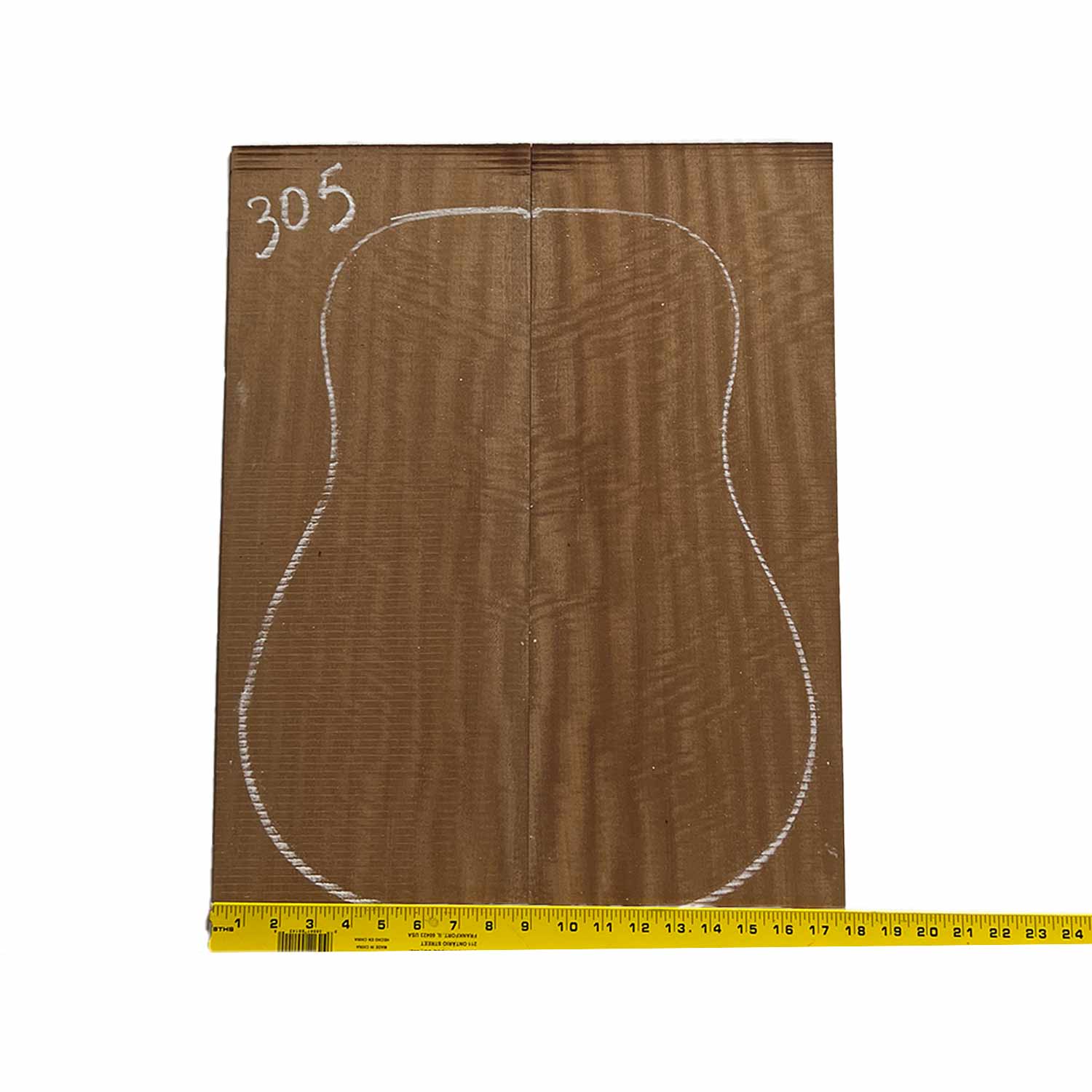 Flame Sapele Dreadnought Guitar Back and Side Set 