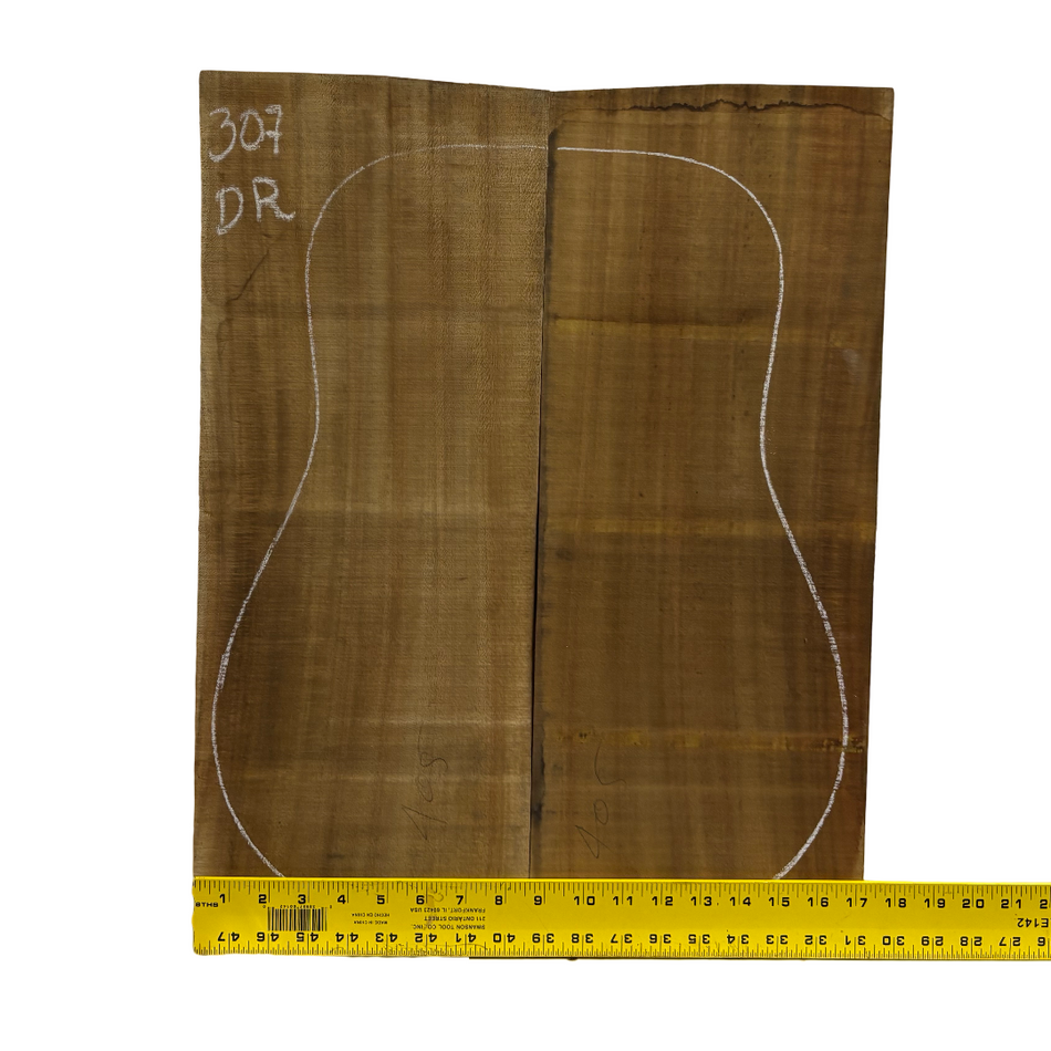 Juego de fondo y aros de guitarra de grado AAAA Dreadnought de palisandro de la India Oriental #61 