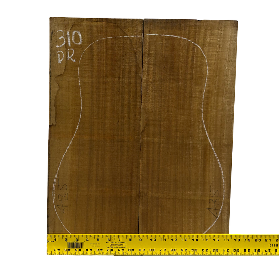 Juego de fondo y aros de guitarra de grado AAAA Dreadnought de palisandro de la India Oriental #61 