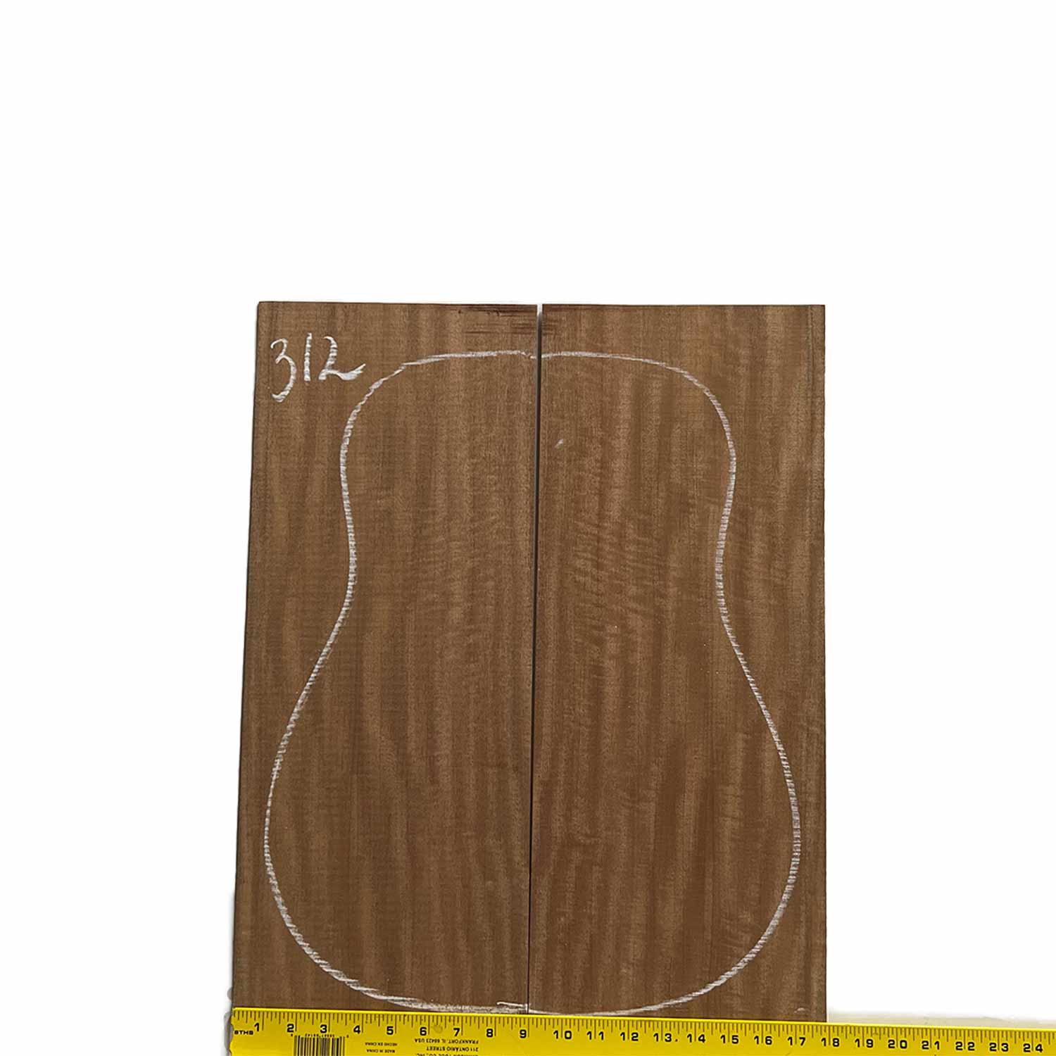 Flame Sapele Dreadnought Guitar Back and Side Set 