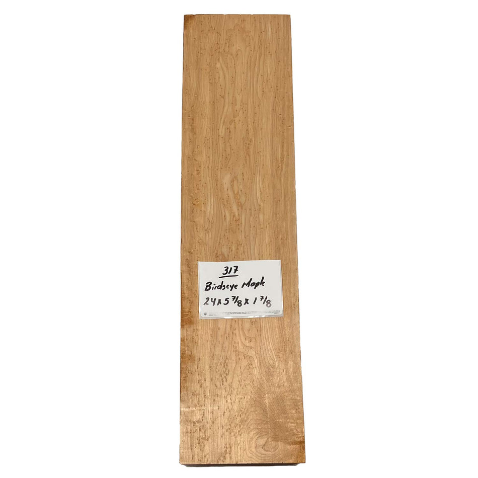 Birdseye Maple Lumber 24" x 5-7/8" x 1-7/8" #317