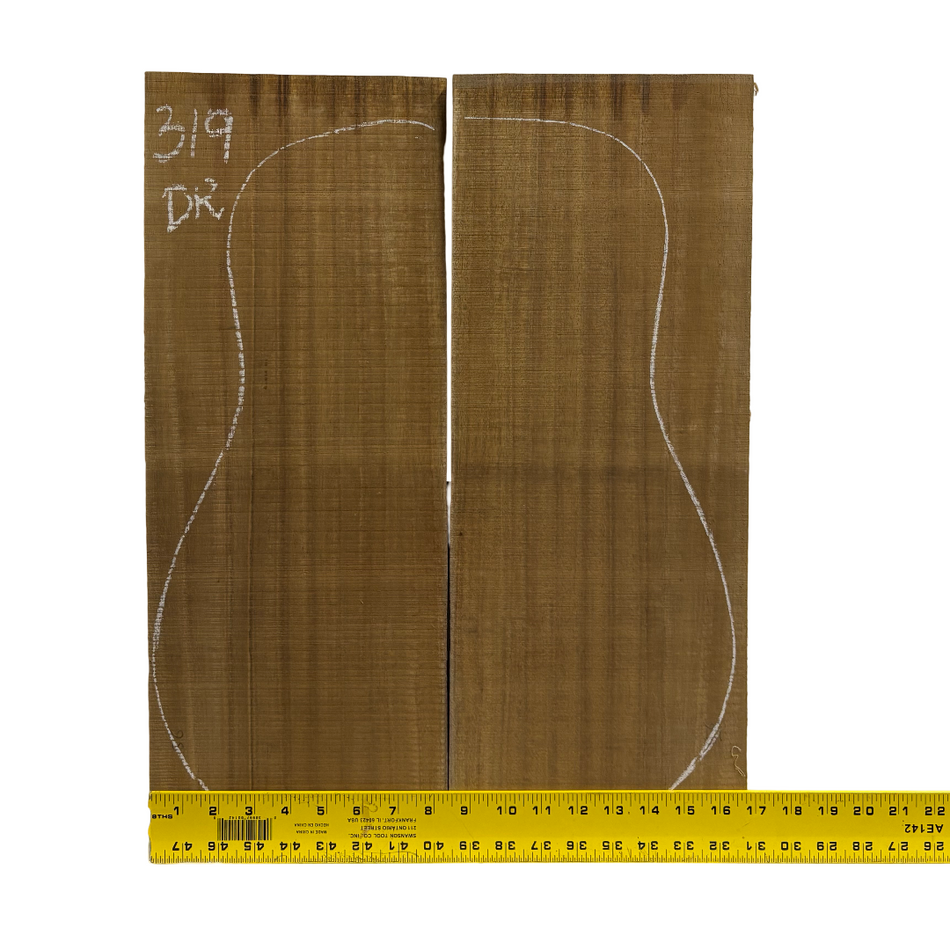 Juego de fondo y aros de guitarra de grado AAAA Dreadnought de palisandro de la India Oriental #61 