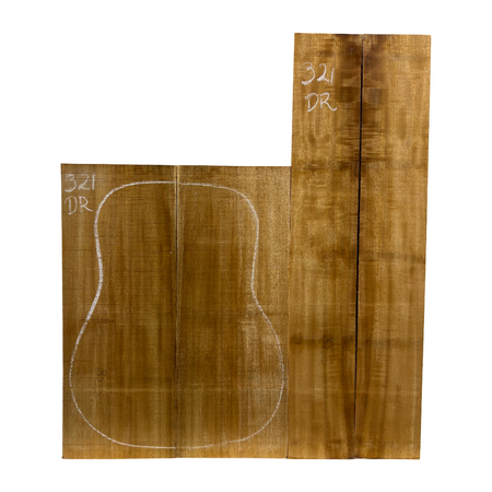 Pack of 10, Golden Acacia Acoustic Guitar Set Exotic Wood Zone 