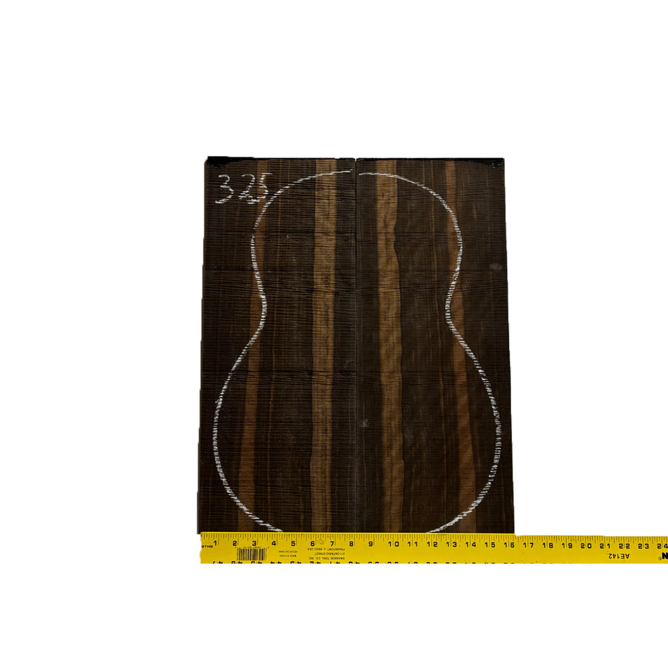 Macassar Ebony Classical Guitar Back & Side Sets #325