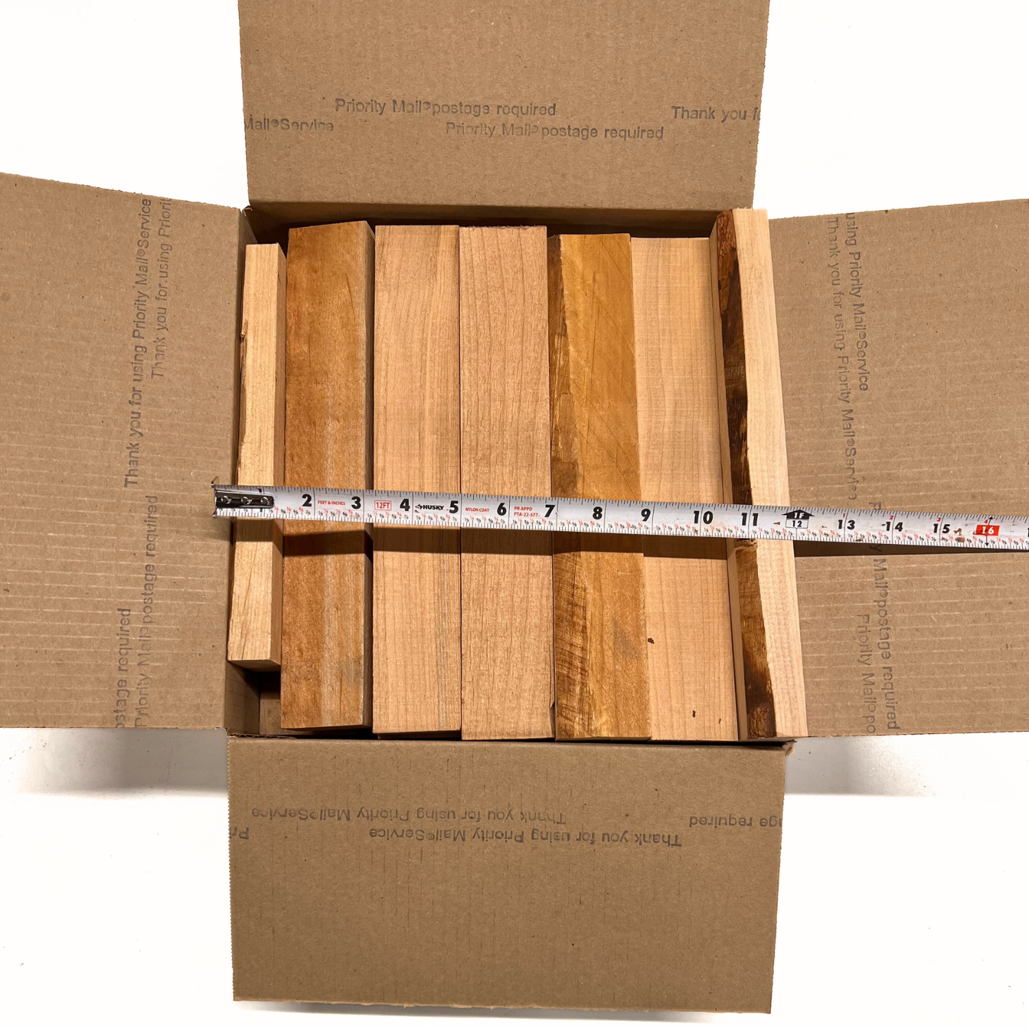 Box of Alder 12&quot; x 12&quot; x 6&quot; Wood Scrap DIY Craft Carving Scroll Short Lumber Cutoff Boards - Exotic Wood Zone - Buy online Across USA 