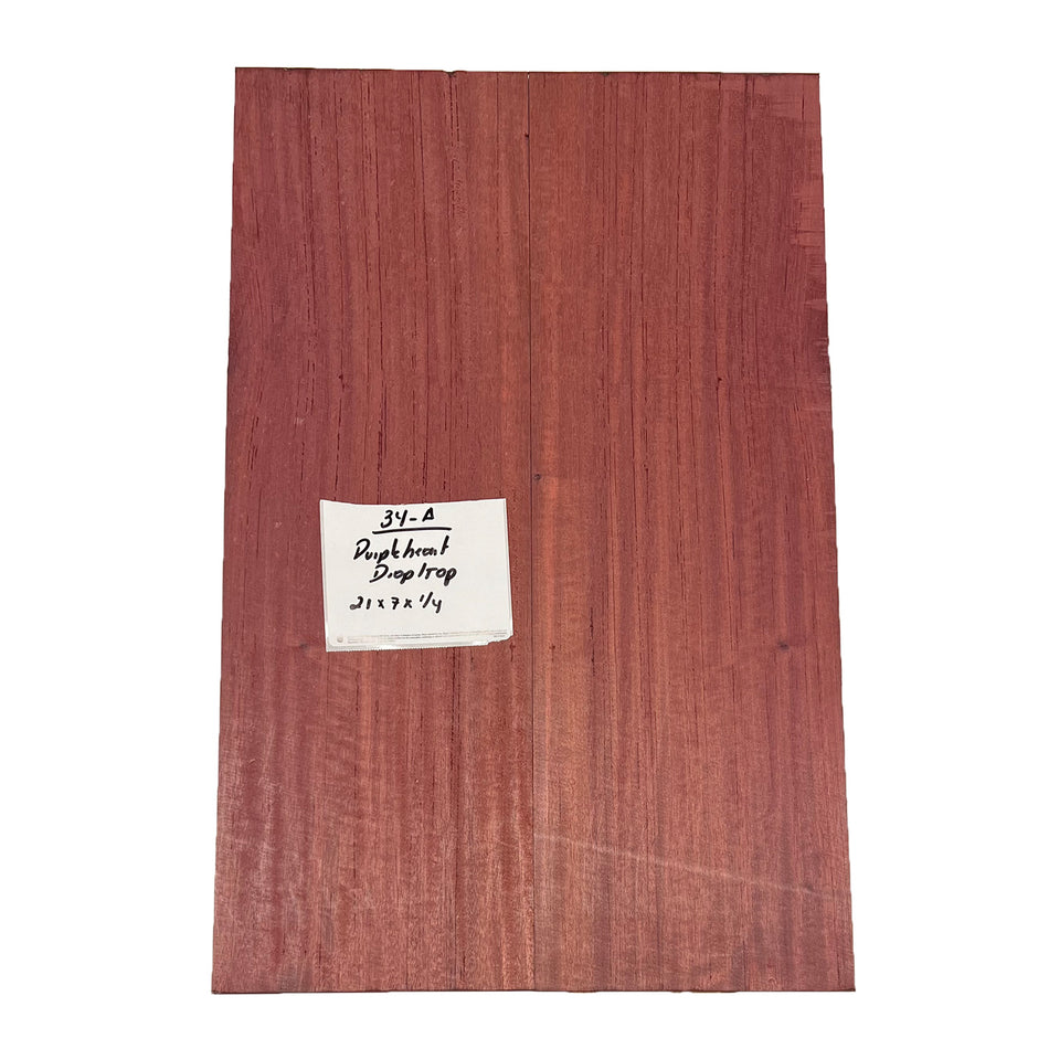 Purpleheart Drop Top 21" x 7" x 1/4" #34-A