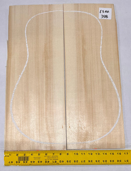 Engelmann Spruce Guitar Top Classical Bookmatched ES AA #358 - Exotic Wood Zone - Buy online Across USA 