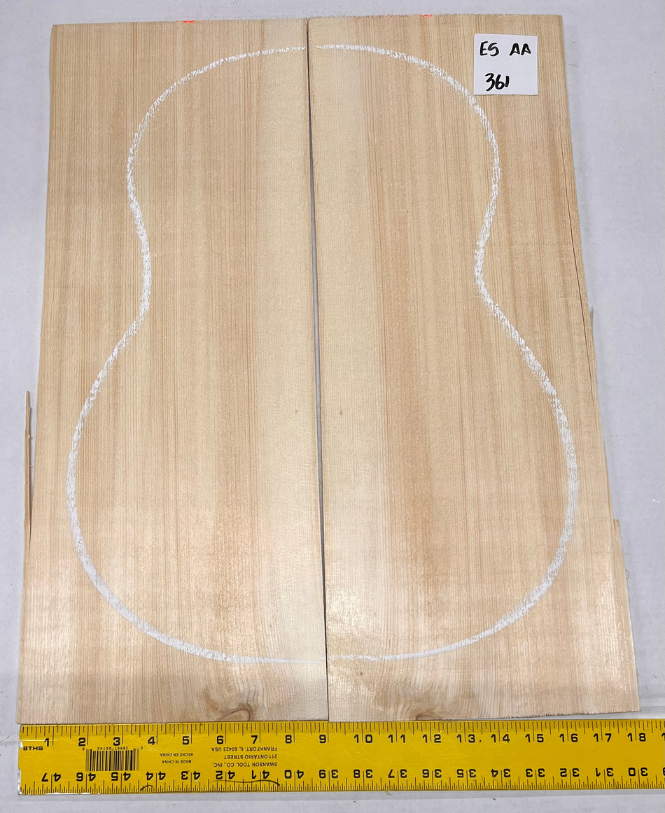 Engelmann Spruce Guitar Top Classical Bookmatched ES AA #361 - Exotic Wood Zone - Buy online Across USA 