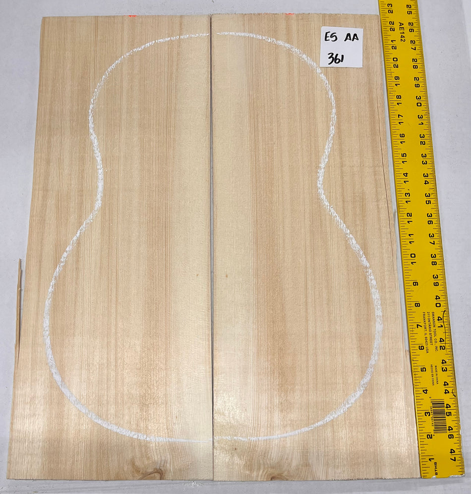 Engelmann Spruce Guitar Top Classical Bookmatched ES AA #361 - Exotic Wood Zone - Buy online Across USA 