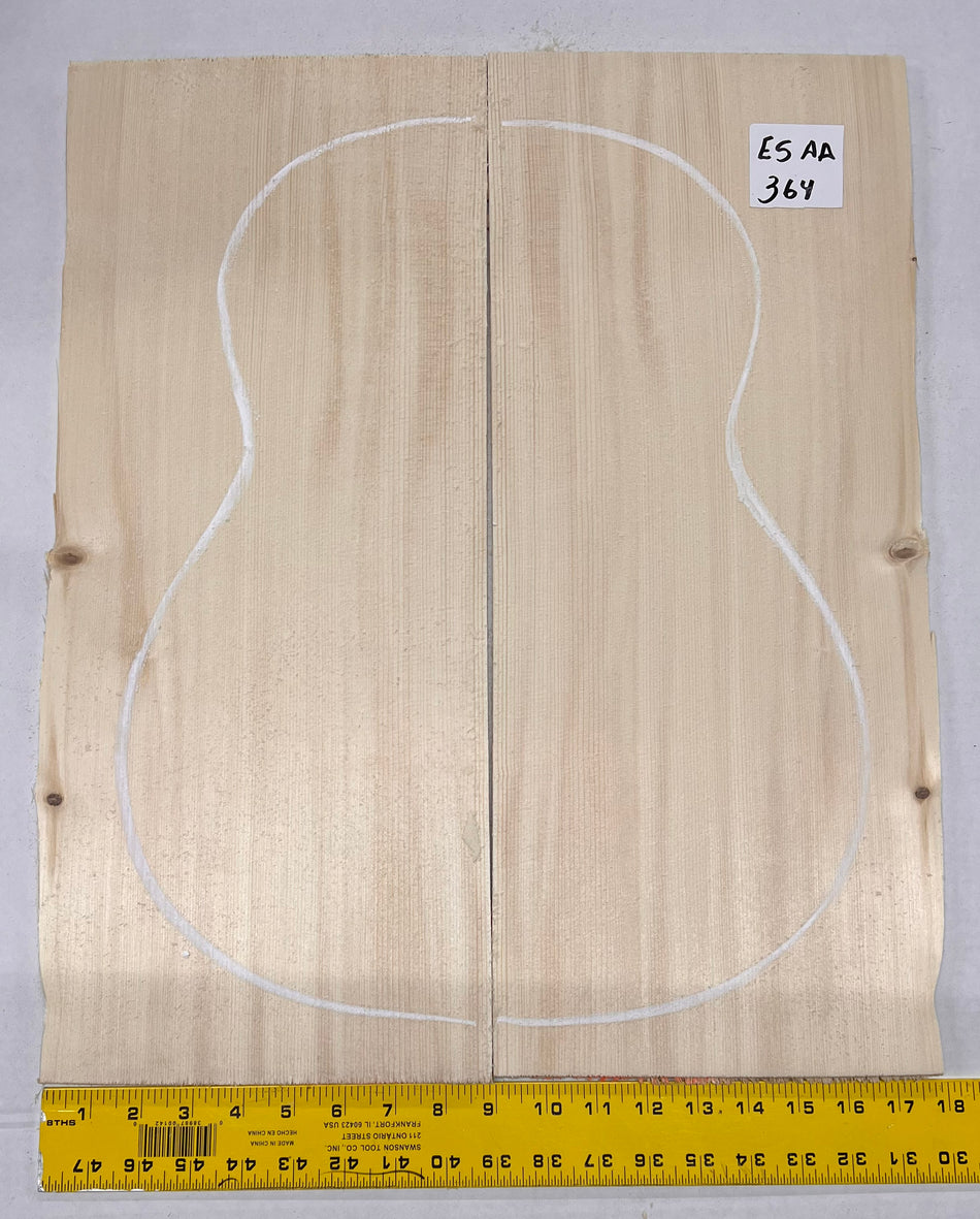 Engelmann Spruce Guitar Top Classical Bookmatched ES AA #364 - Exotic Wood Zone - Buy online Across USA 