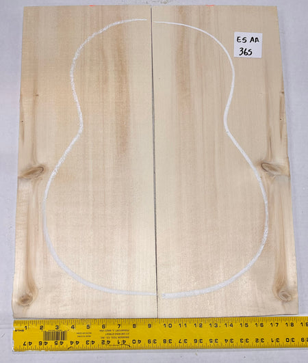 Engelmann Spruce Guitar Top Classical Bookmatched ES AA #365 - Exotic Wood Zone - Buy online Across USA 