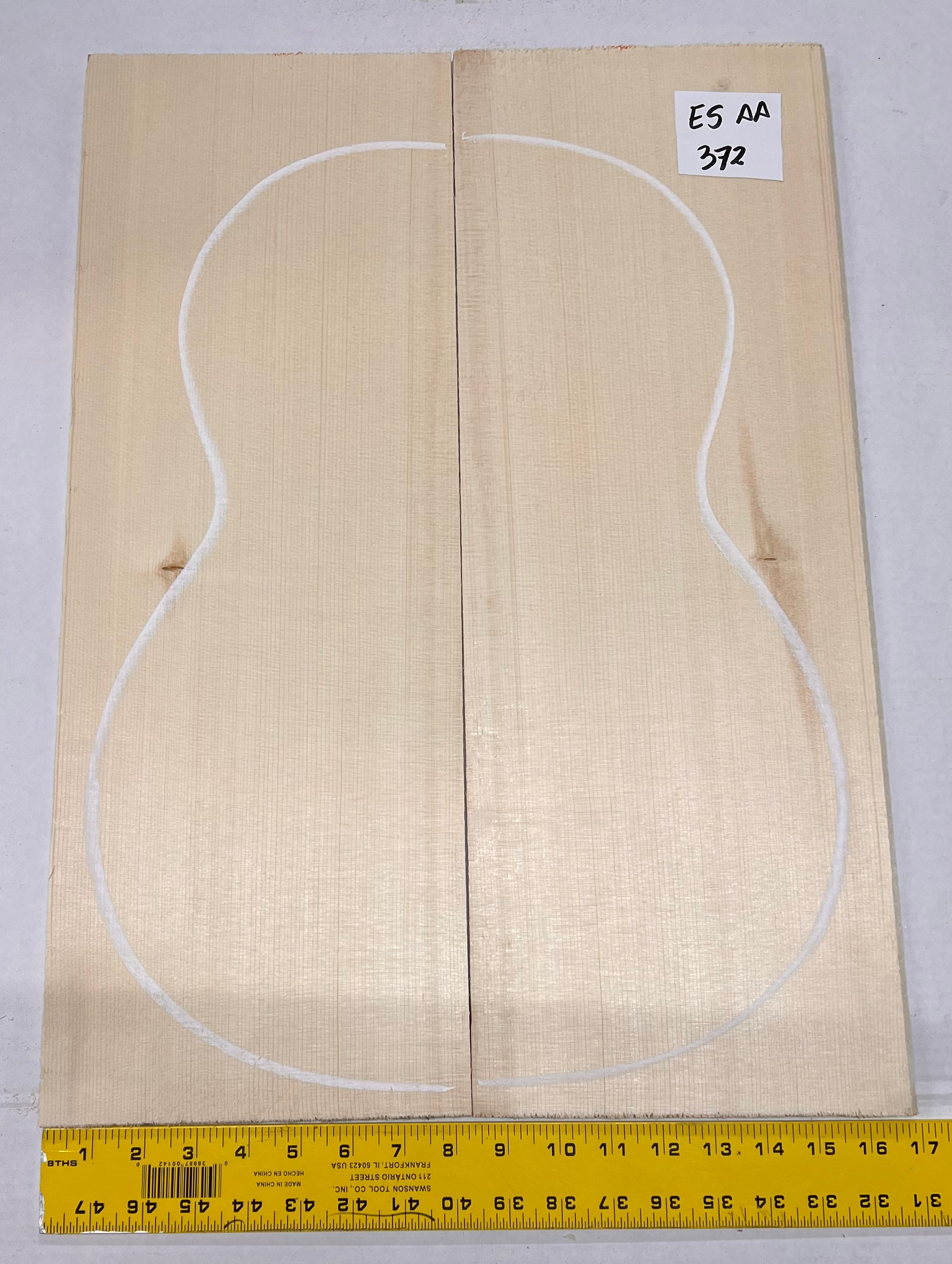 Engelmann Spruce Guitar Top Classical Bookmatched ES AA #372 - Exotic Wood Zone - Buy online Across USA 