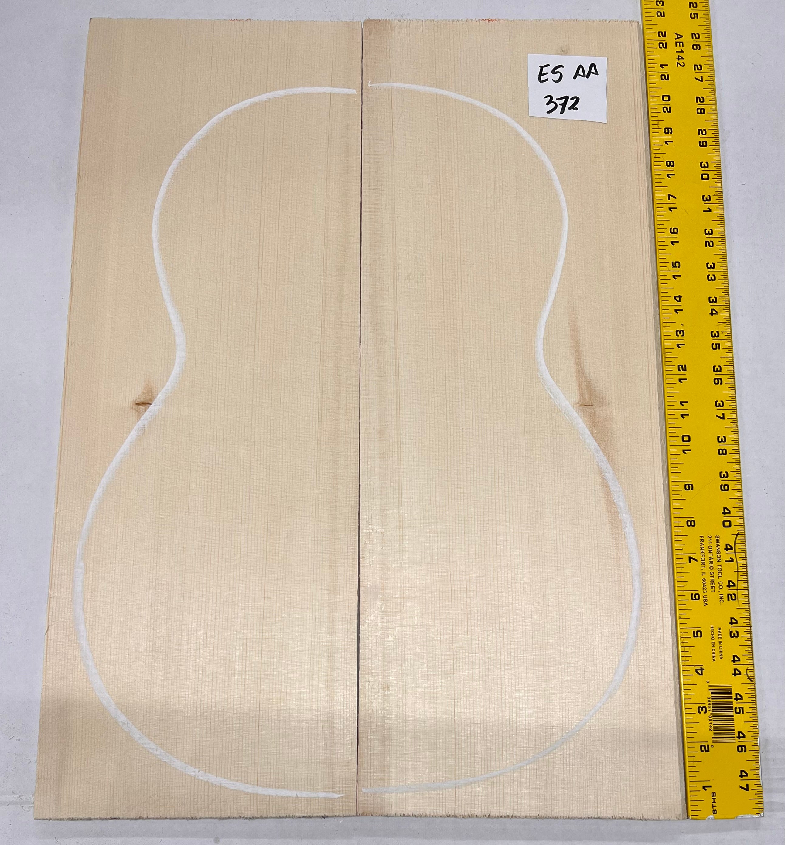 Engelmann Spruce Guitar Top Classical Bookmatched ES AA #372 - Exotic Wood Zone - Buy online Across USA 