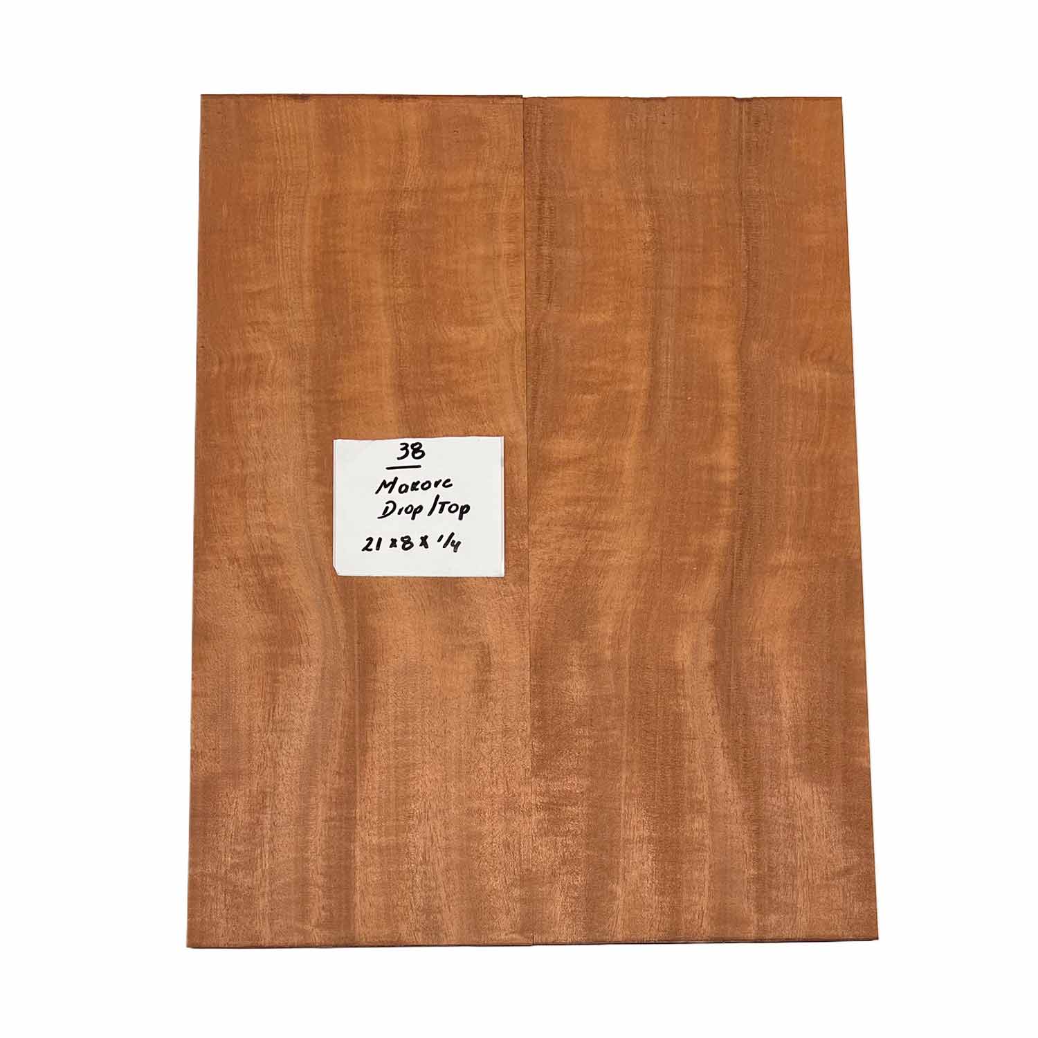 Cherry Mahogany (Makore)  Drop Top 21" x 8" x 1/4" #38 - Exotic Wood Zone 