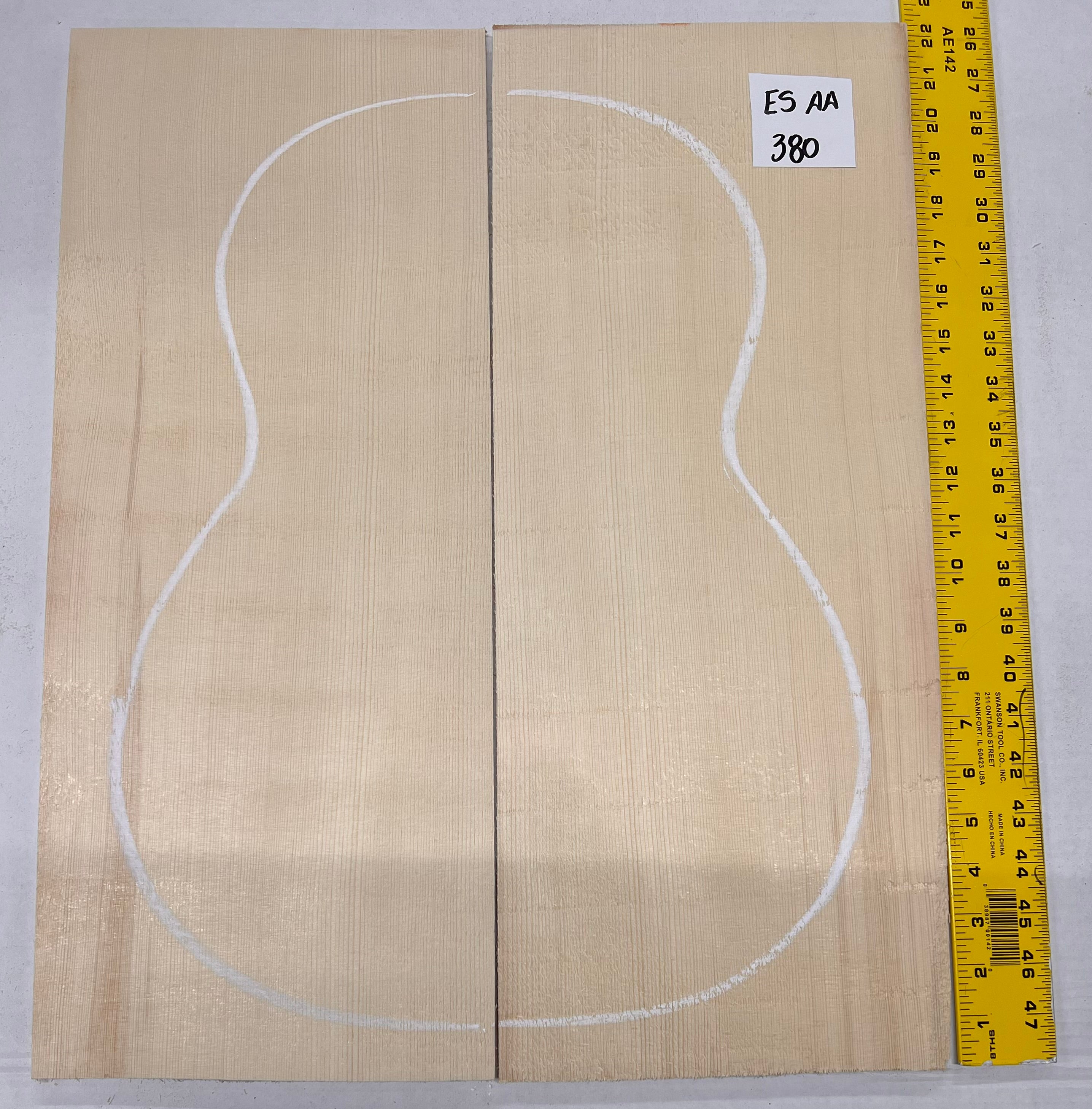 Engelmann Spruce Guitar Top Classical Bookmatched ES AA #380 - Exotic Wood Zone - Buy online Across USA 