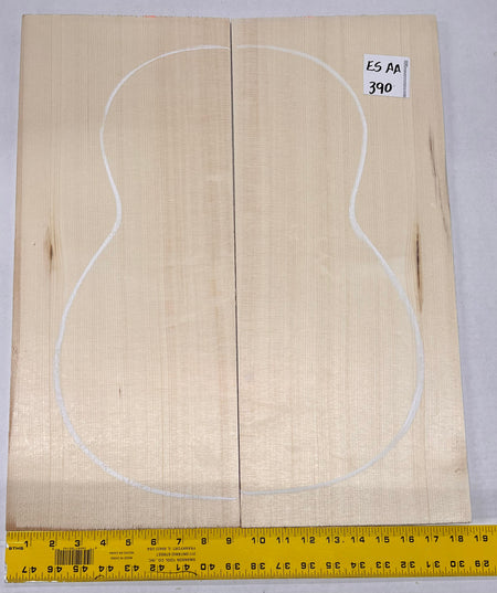 Engelmann Spruce Guitar Top Classical Bookmatched ES AA #390 - Exotic Wood Zone - Buy online Across USA 