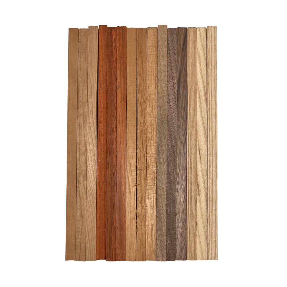 Pack of 15,Mixed Wood Cut Offs, DIY Craft Carving Lumber Cutoffs ( Cherry,Padauk,Mahogany,Walnut,Ash) - Exotic Wood Zone - Buy online Across USA 
