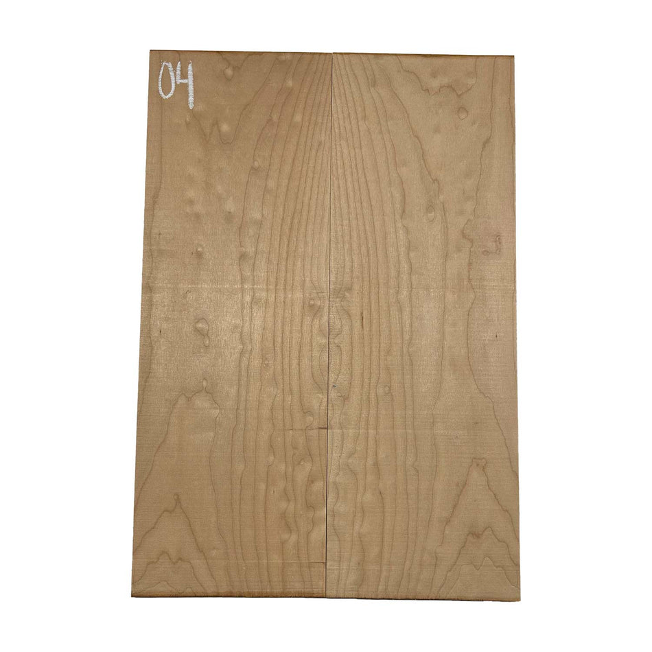 Ambrosia Maple Bookmatched Explorer Juego de tapa abatible para guitarra - 28" x 9" x 1/4"