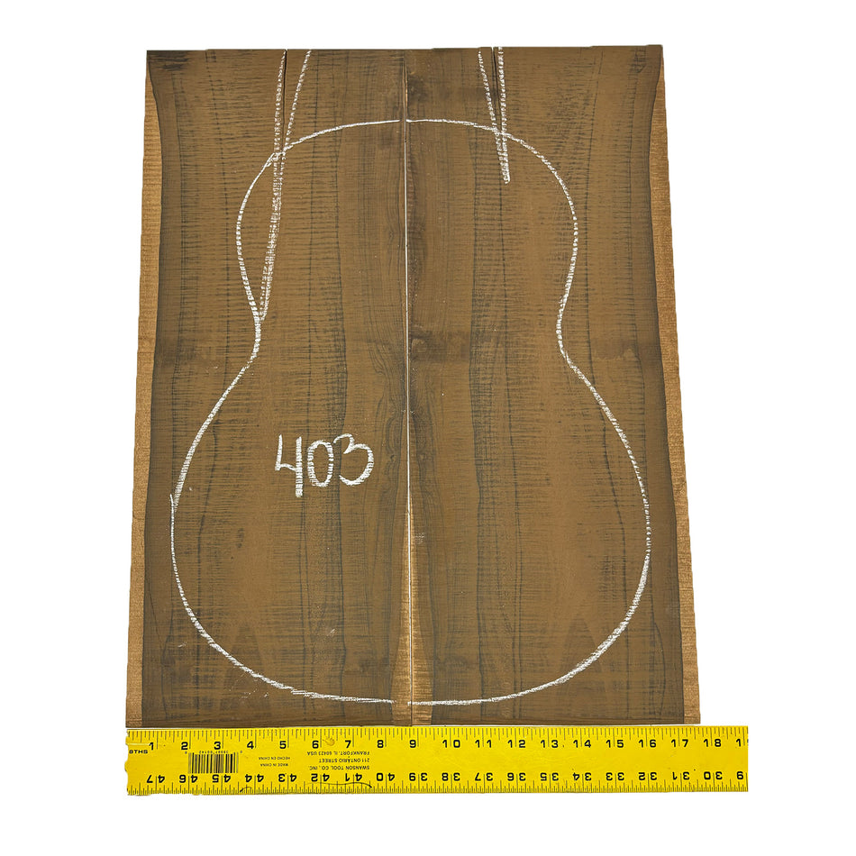 Ziricote Classical Guitar Back Seconds Set #403