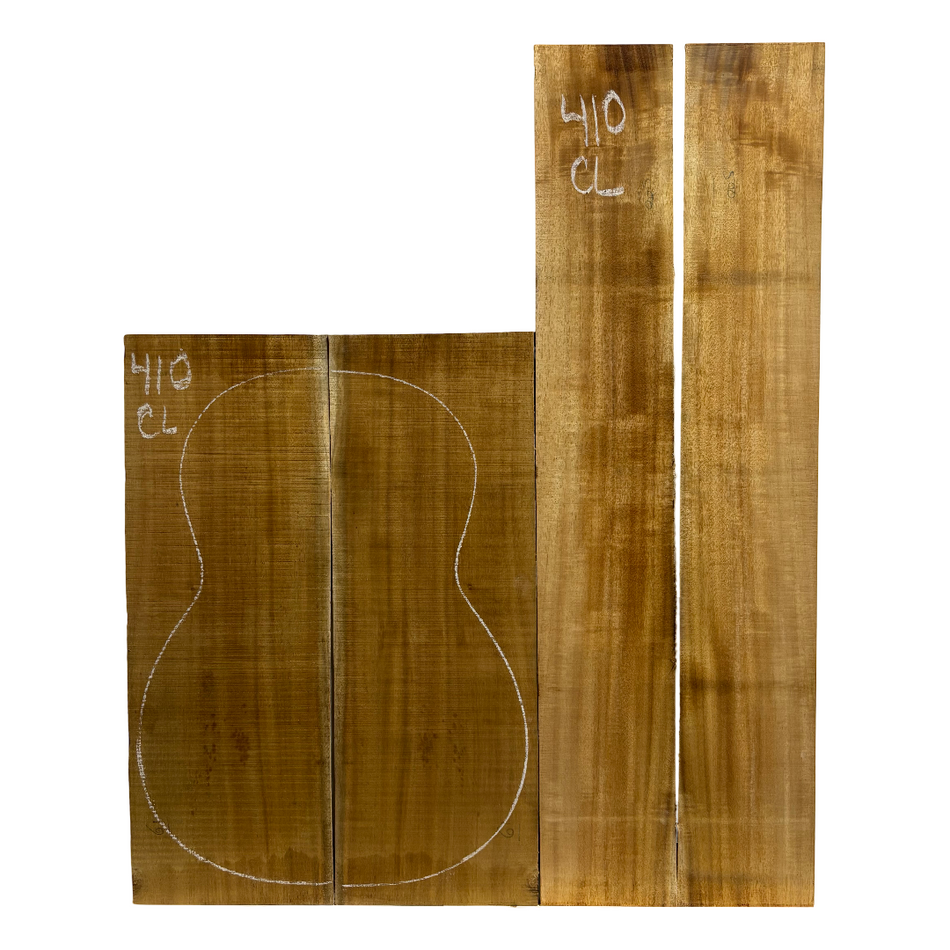 Juego de fondo y aros de guitarra de grado AAAA Dreadnought de palisandro de la India Oriental #61 