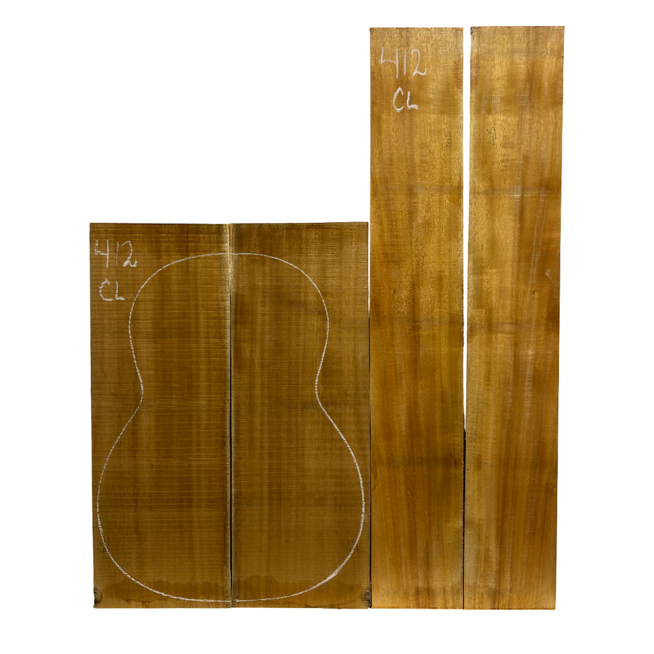 Juego de fondo y aros de guitarra de grado AAAA Dreadnought de palisandro de la India Oriental #61 