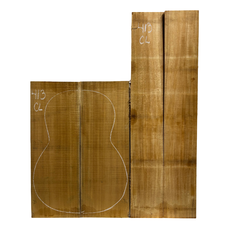 Juego de fondo y aros de guitarra de grado AAAA Dreadnought de palisandro de la India Oriental #61 