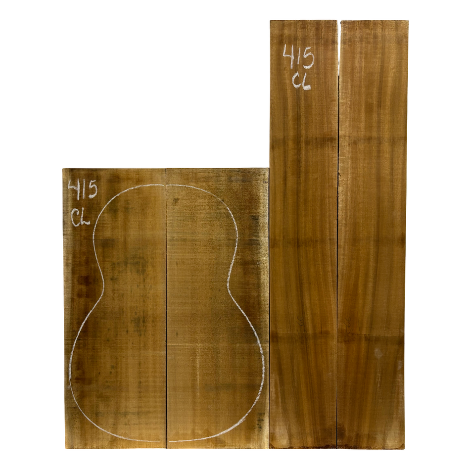 Juego de fondo y aros de guitarra de grado AAAA Dreadnought de palisandro de la India Oriental #61 